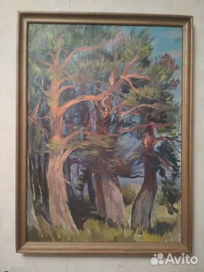 Картина маслом с рамкой