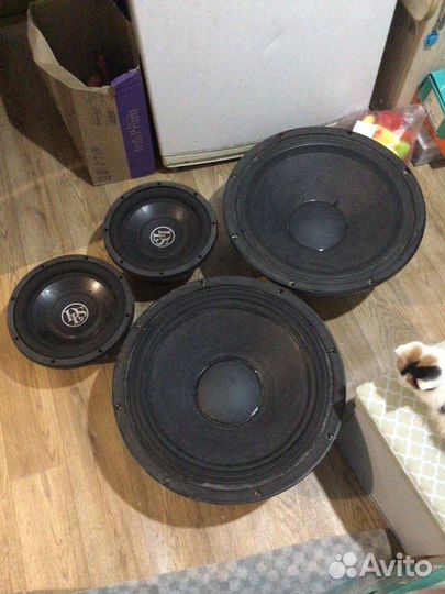 Сабуферы 4шт обмен