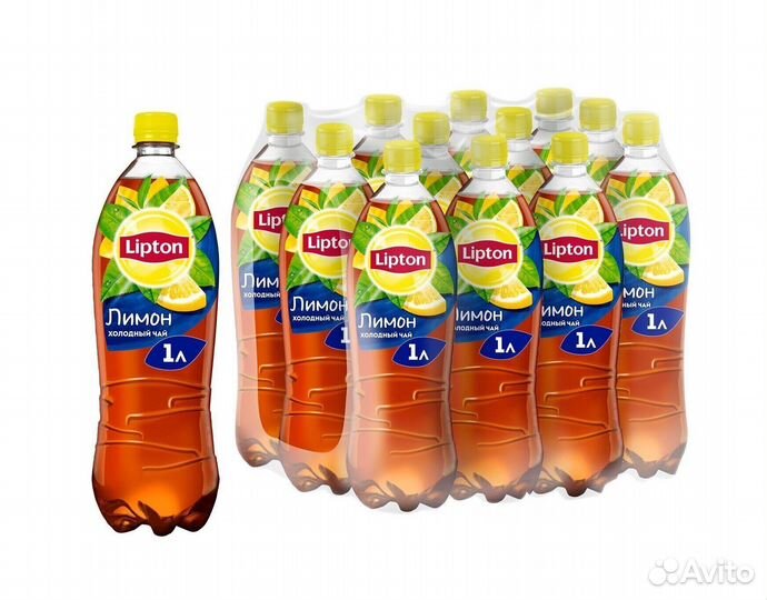 Холодный чай lipton лимон 1л