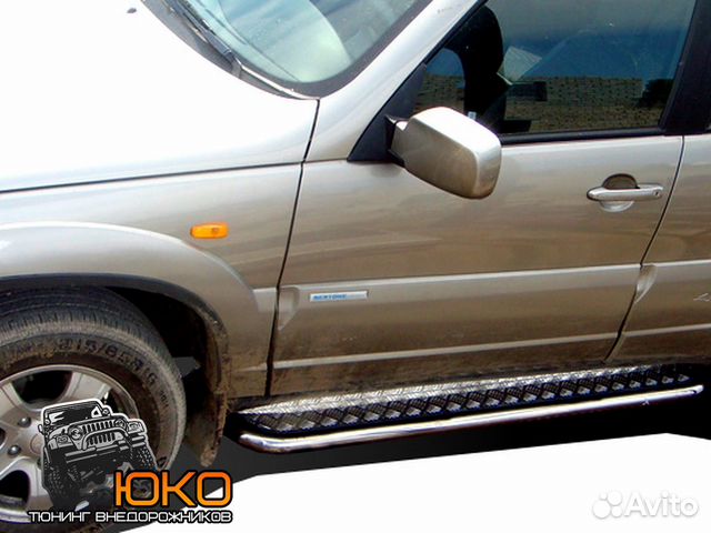 Защита порогов Chevrolet Niva