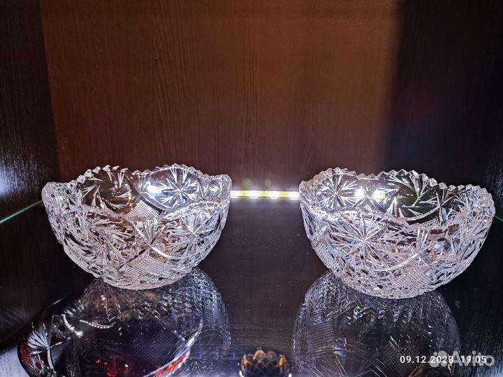 Вазы для конфет хрустальные СССР