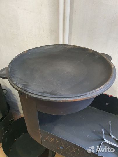 Казан чугунный. Печь