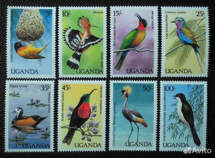 Марки не гашеные фауна 15