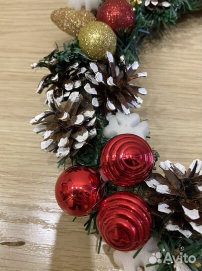 Рождественский венок на дверь