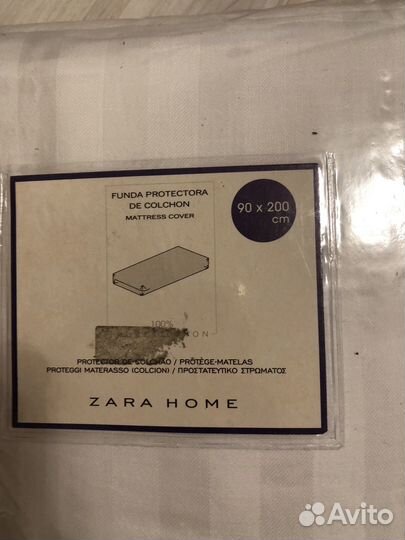 Наматрасник белье stripe satin zara home