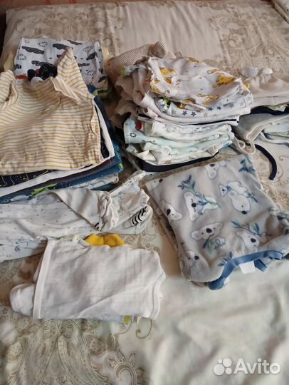 Огромный пакет вещей для новорождённого мальчика