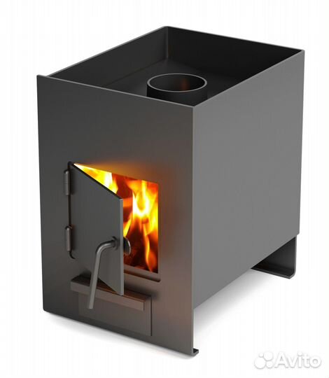Печь универсальная Двушечка антрацит (баня и отопл