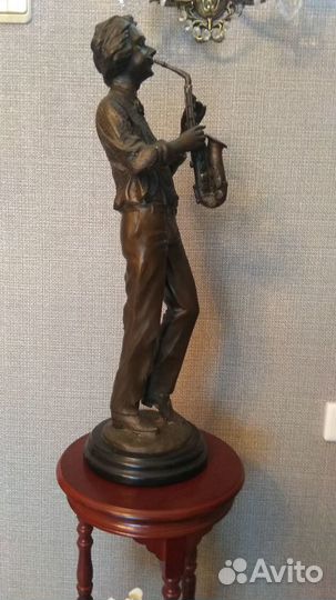 Статуэтка саксофонист (бронза)