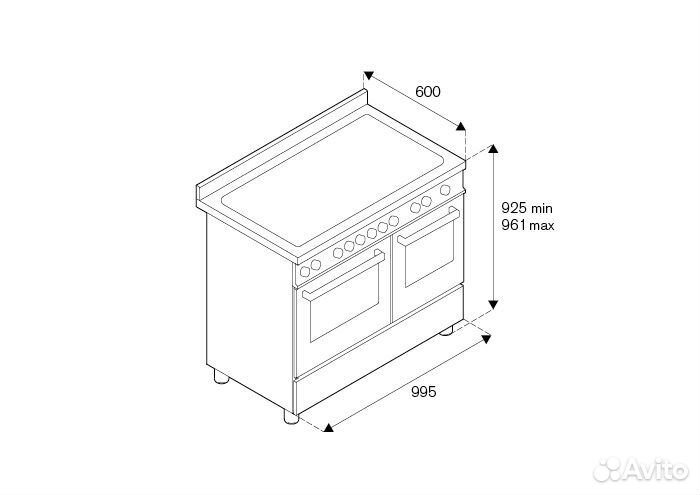 Варочный центр bertazzoni PRO106L2enet