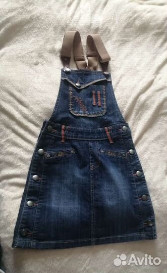 Джинсовый сарафан для девочки
