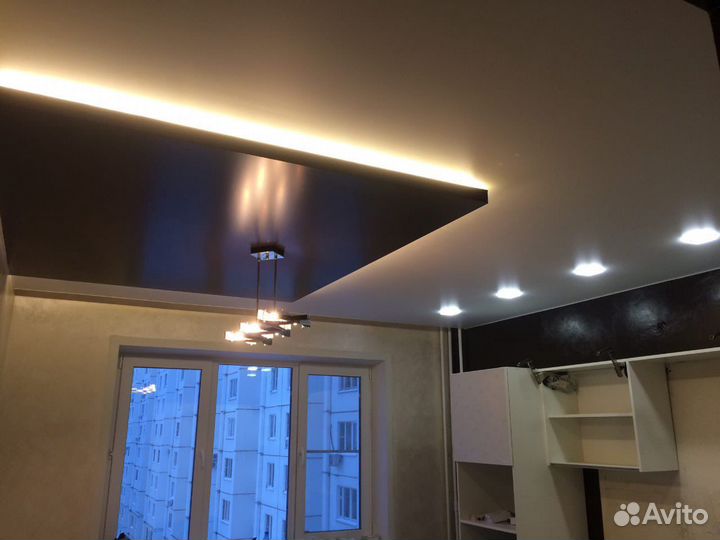 Натяжные потолки, ремонт потолков