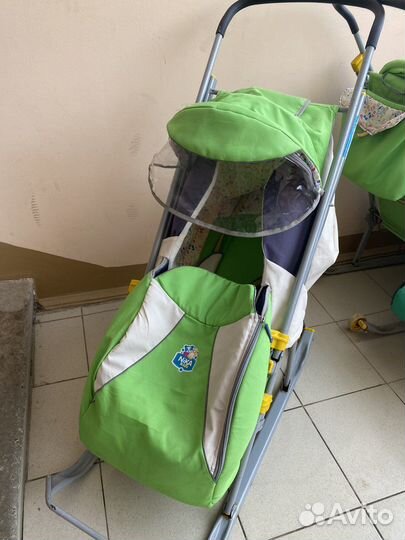 Детские санки коляска