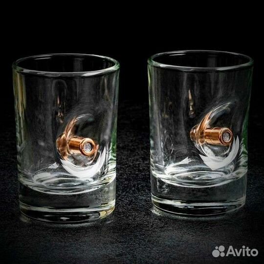 Стопки,рюмки,стаканы с пулей и блесной