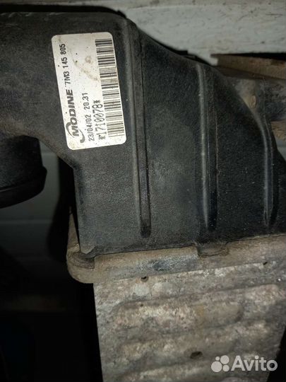 Радиатор интеркулера VW Sharan