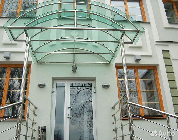 Стеклянные навесы