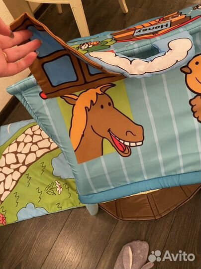 Детский развивающий коврик-дом