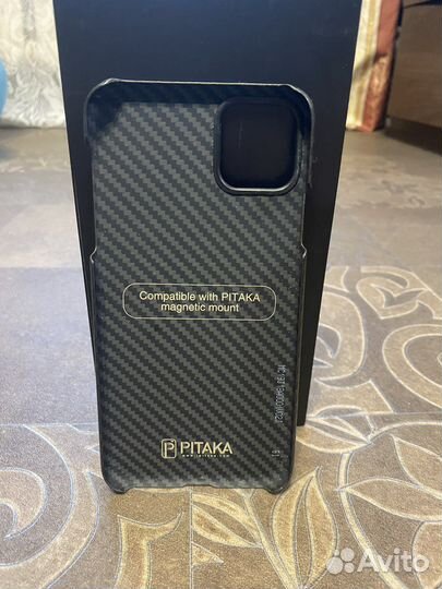 Чехол на iPhone 11 ProMax Pitaka Black/Grey