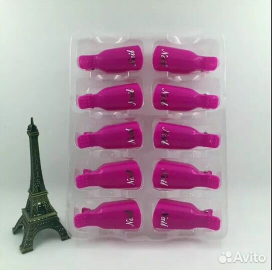 Зажим-клипса для снятия гель-лака