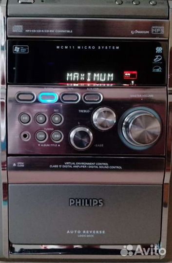 Музыкальный центр philips бу. Рабочий