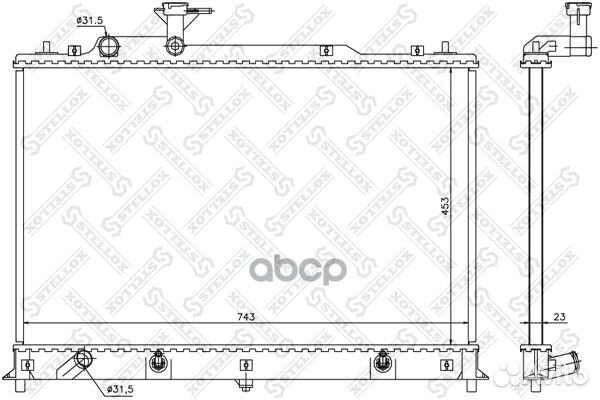 Радиаторы сист.охлажденияstellox 1026711SX Ste