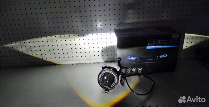 Птф J-07, белый, желтый би-линзы Газель