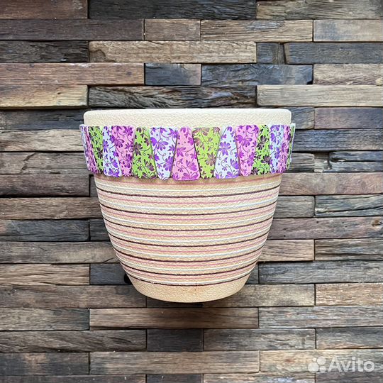 Горшки для цветов керамика, пастик