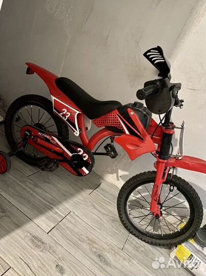 Детский велосипед как байк