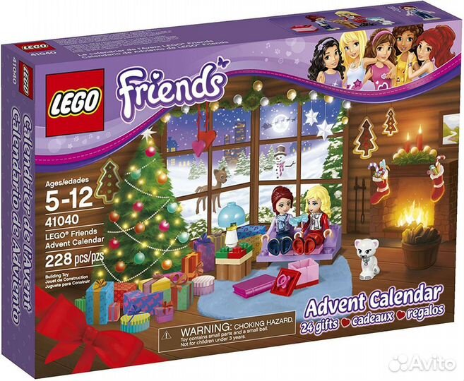 Lego Friends 41040 новогодний календарь 2014 б/у