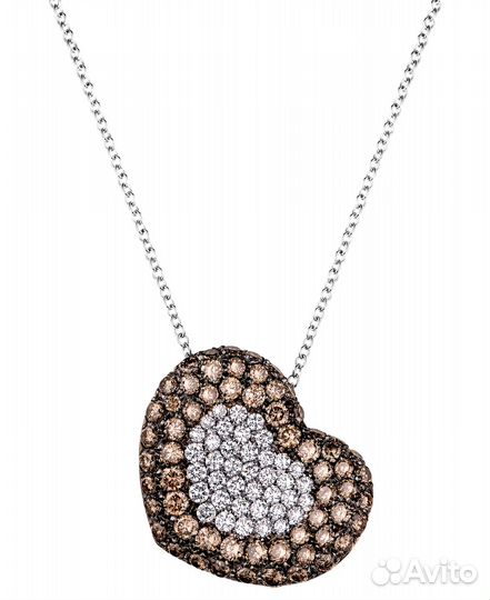 Подвеска Pasquale Bruni Brown & White Diamonds Hea