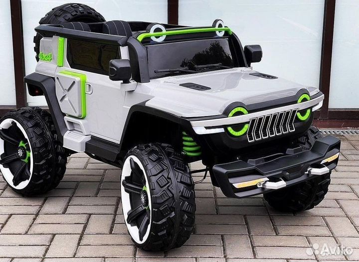 Детский двухместный электромобиль джип