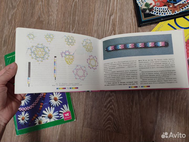 Книги по бисероплетению+леска