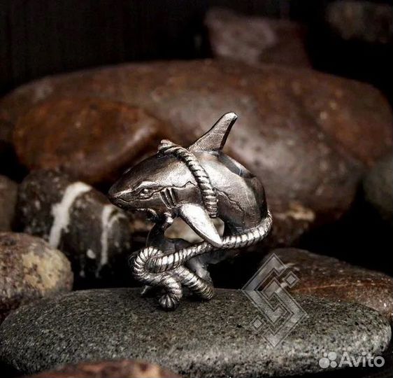 Бусина Темляк Брелок Акула Белая Касатка Рыба