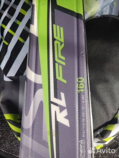 Горные лыжи 160 см +Ботиник