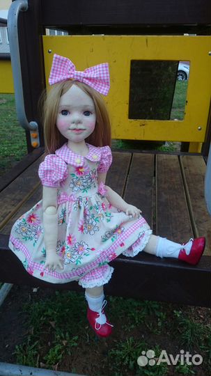 Кукла ручной работы из ткани Светлана