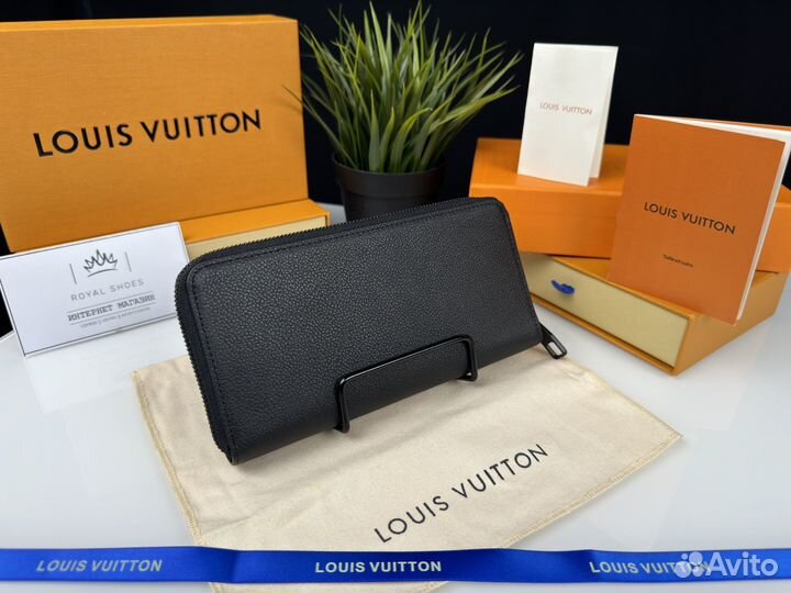 Кошелек портмоне мужской Louis Vuitton Zippy Black