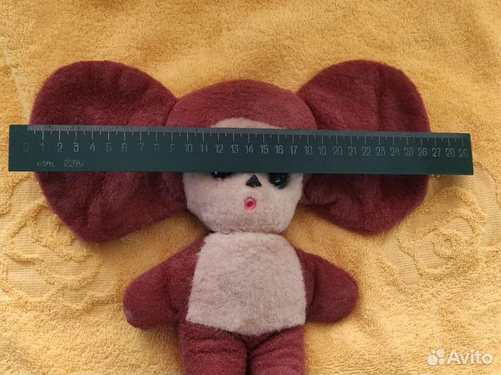 Игрушка плюш СССР Чебурашка старенький