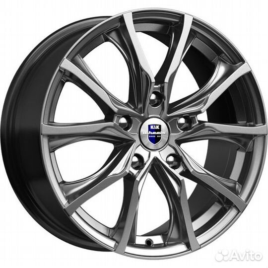 Диски K&K Твист 7.5x17 5*112 ET37 DIA66.6 Дарк платинум Литой