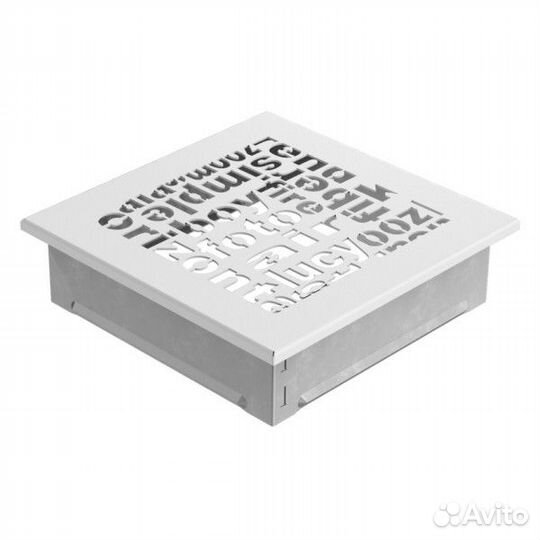 Вентиляционная решетка Kratki ABC Белая) 17 х 17)