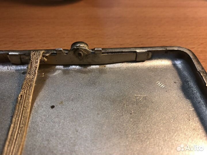 Портсигар охота Борзые собаки мельхиор