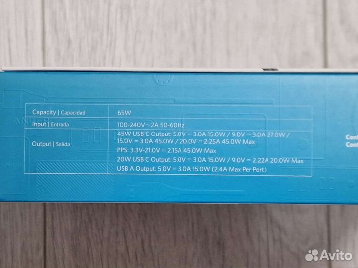 Зарядное устройство Anker PowerPort Atom lll 65W