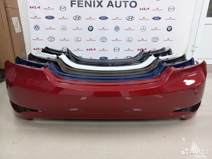 Бампер задний крашеный Hyundai Solaris 2014-2017