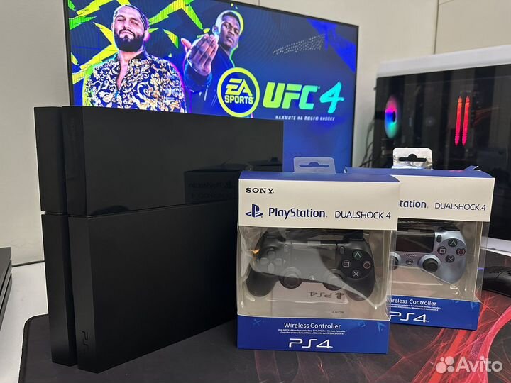 Sony PS4 fat 500 GB+ 40 игр