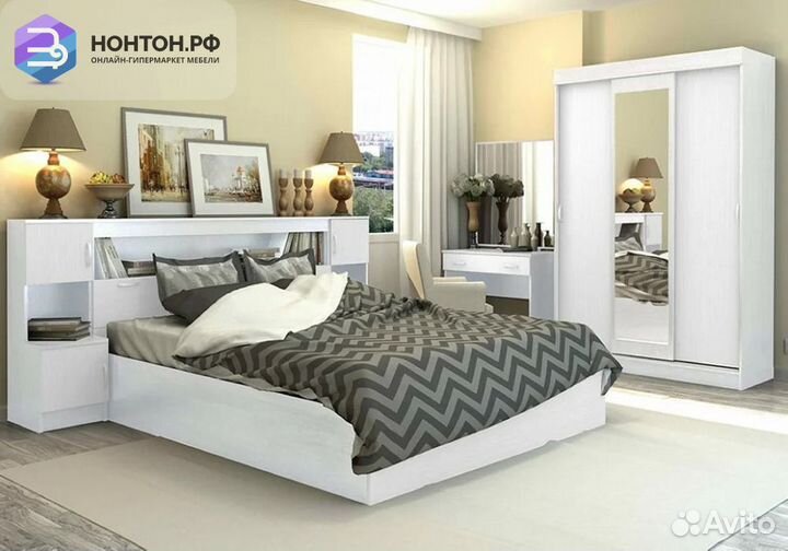 Спальный гарнитур Бася белый