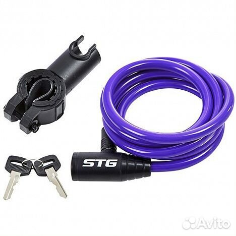 Замок велосипедный STG CL-810 (10мм*150см)