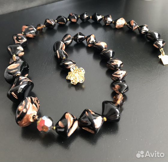 Винтажное колье Муранское стекло