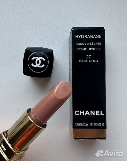 Chanel помада 27 baby gold винтаж