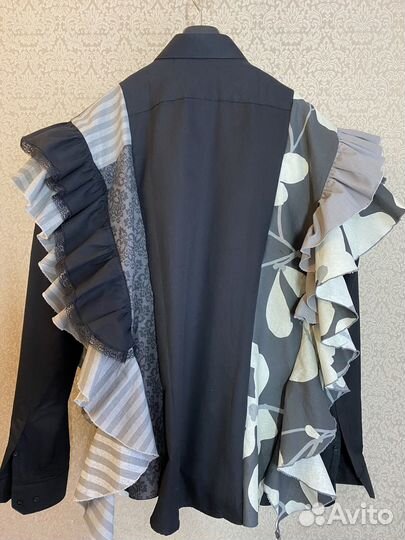 Рубашка с воланами пэчворк