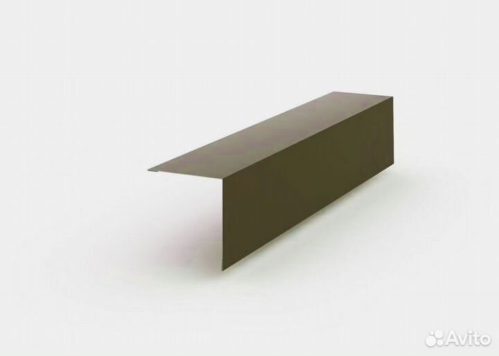 Уголок с кромкой наружный коричневый RAL 8017