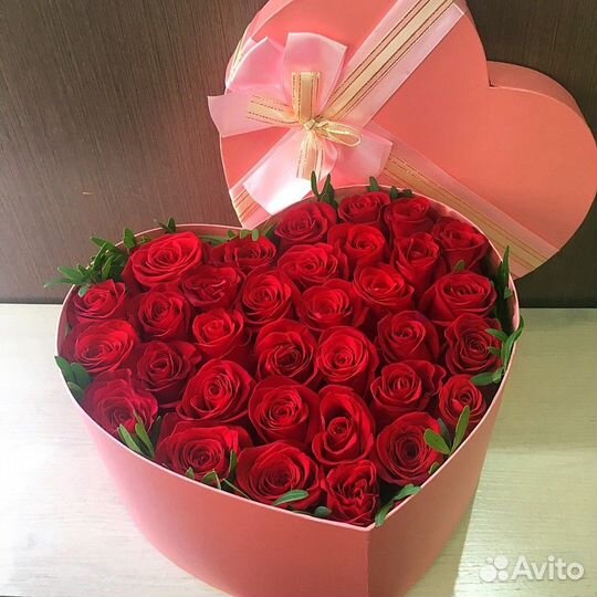 Сердце из цветов 096