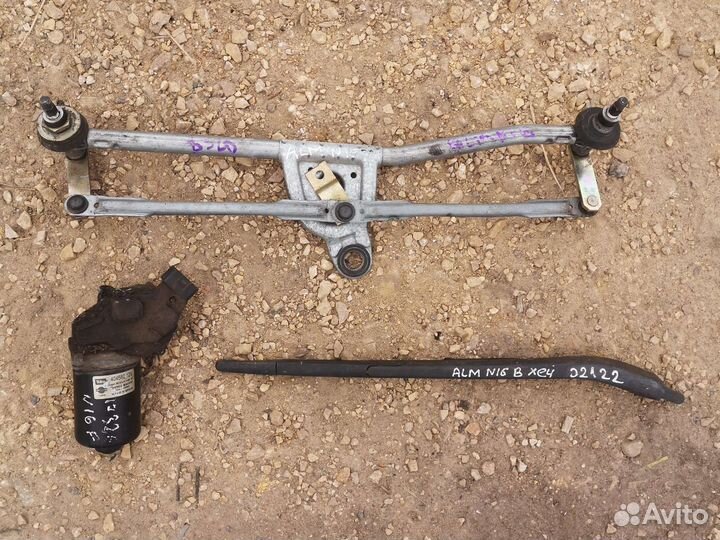 Трапеция, мотор, поводок Almera N16